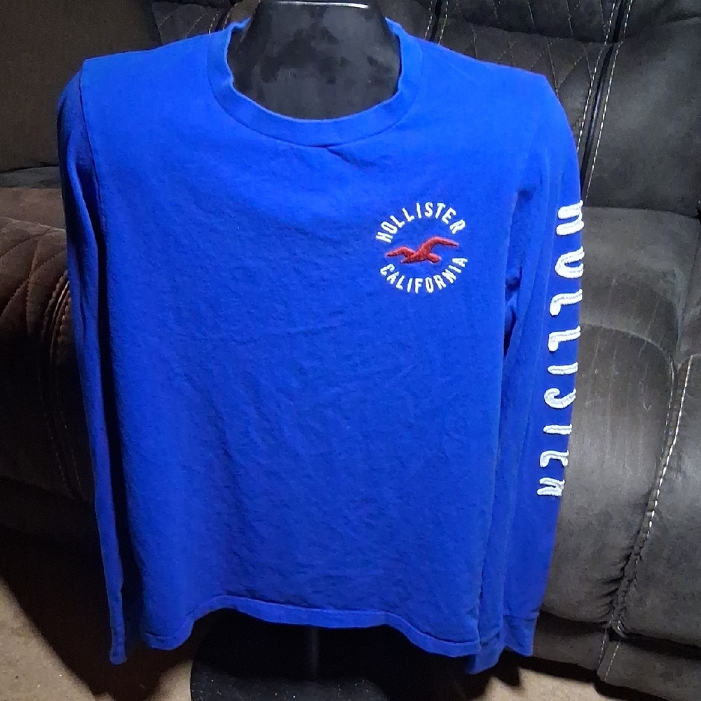 Hollister Royal Blue Long Sleeve Tee